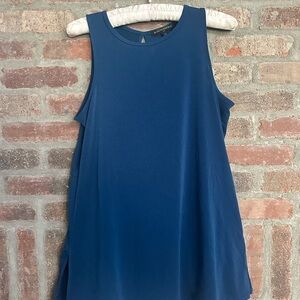 Sleeveless Blue Top